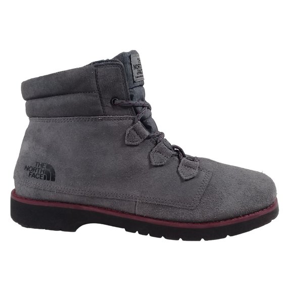 The North Face Women's Ballard Roll Down Grey Suede Boots HydroSeal Heat Size 10 - Picture 2 of 14